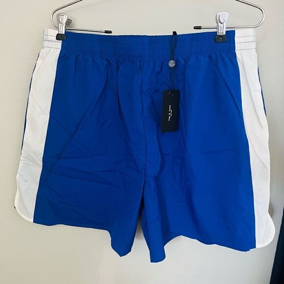 RAG & BONE Penn Pull-On Shorts, Relaxed Fit, Size Large (14/16), Blue, NWT - Picture 2 of 11